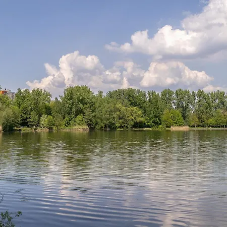 Bezowy Przy Parku W Katowicach Z Widokiem Na Staw I Biurkiem By Renters Катовице