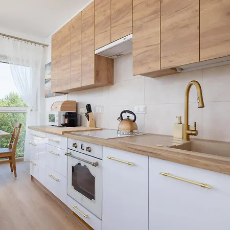 Bezowy Przy Parku W Katowicach Z Widokiem Na Staw I Biurkiem By Renters 아파트 카토비체