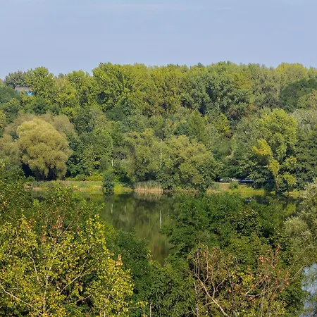 Bezowy Przy Parku W Katowicach Z Widokiem Na Staw I Biurkiem By Renters 아파트